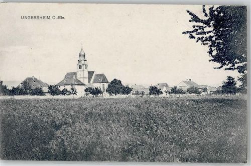 Ungersheim 1917 Kirche