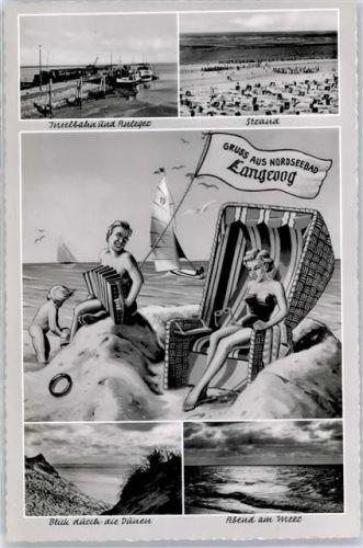 Langeoog Inselbahn Anleger Strand