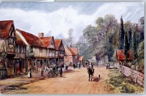 Chiddingstone Lithographie / Künstlerkarte