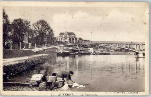 Auxerre La Passerelle Brücke AKU2