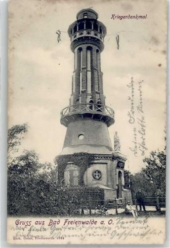 Bad Freienwalde 1905 Kriegerdenkmal