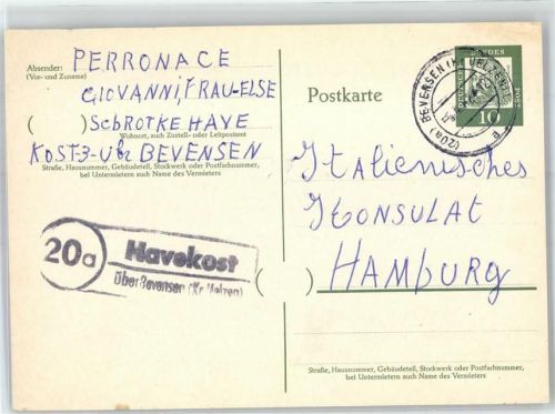 Havekost Landpoststempel