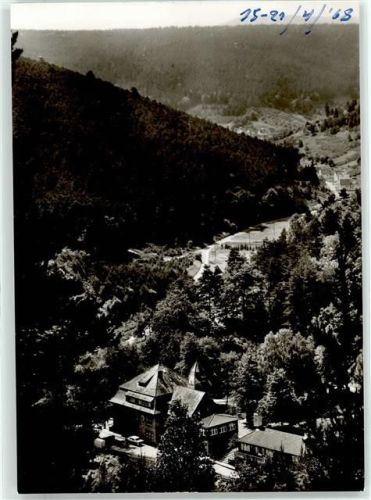 67471 W6738 Harzofen Foto AK Fliegeraufnahme Naturfreundehaus Elmstein