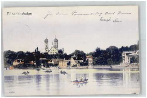 Friedrichshafen 1904 Bodensee Bootspartie