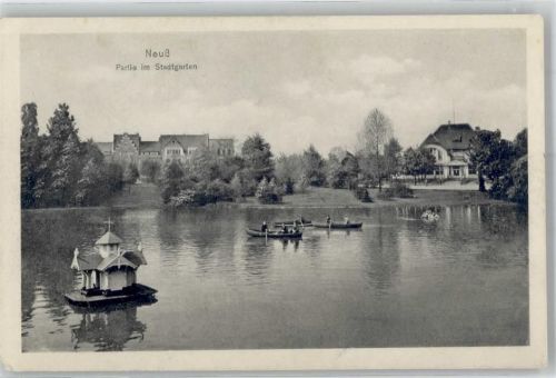 Neuss Stadtgarten Ruderbootpartie