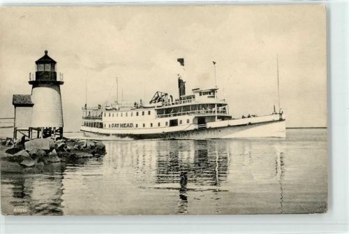 1909 Leuchtturm Brant Point Dampfer Gay Head Nantucket