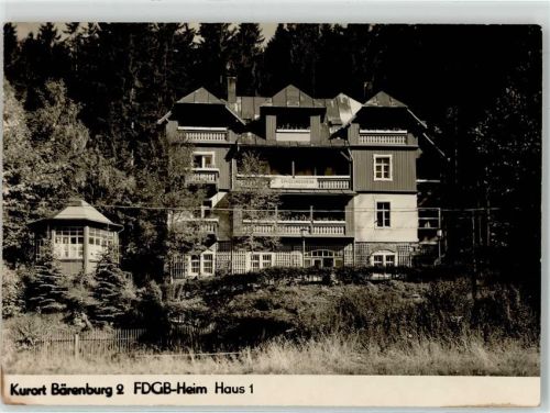 Kurort Bärenburg FDGB Heim Haus 1