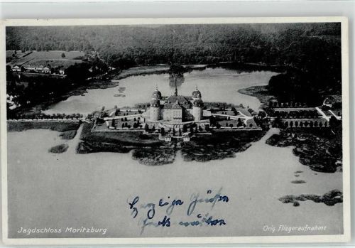 Moritzburg Fliegeraufnahme Schloss