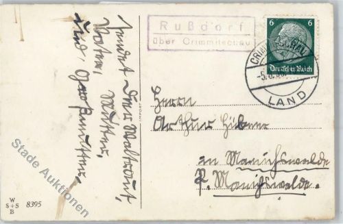 Rußdorf Landpoststempel Geburtstag