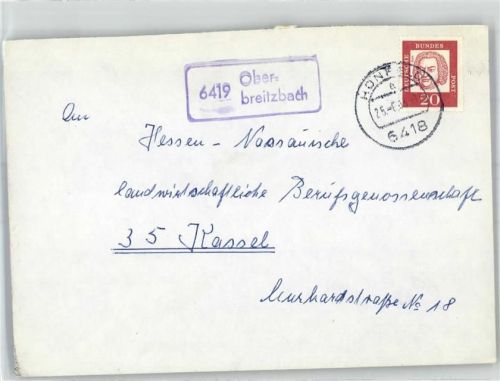 Oberbreitzbach Landpoststempel