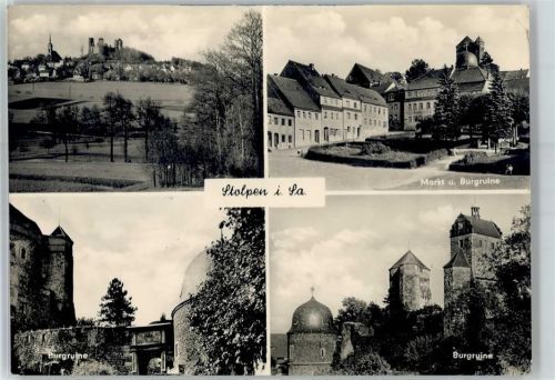 Stolpen Markt und Burgruine