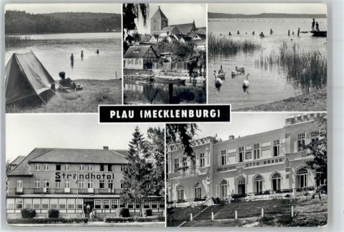 Plau Erholungsheim Otto Brass Campingplatz See Strandhotel