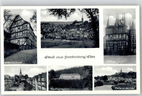 Frankenberg Jugendherberge Krankenhaus Untermarkt Rathaus