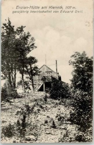 Enzianhütte 1919 Eduard Dell Hüttenstempel