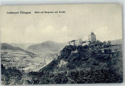 Nideggen 1913 Burgruine Rurtal