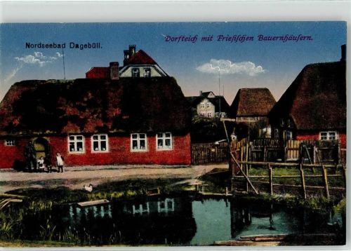 Dagebüll Teich Bauernhaus Friesland