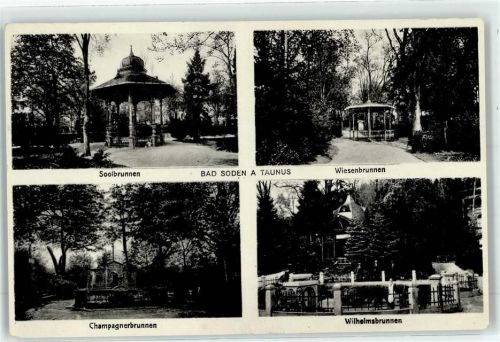 Bad Soden Soolbrunnen Champagnerbrunnen Wilhelmsbrunnen Wiesenbrunnen