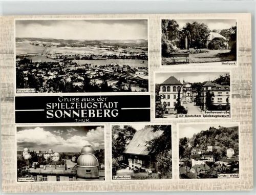 Sonneberg Käppelsdorf Stadtpark Beethovenstraße Deutsches Spielzeugmuseum Sternwarte Lutherhaus Wehd