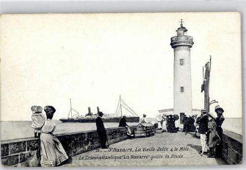 Saint-Nazaire Leuchtturm Mole Dampfer