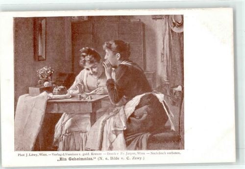 Wien Photo J. Löwy Bild von Zewy, C., Näherin Frau Geheimnis Verein v. goldenen Kreuz