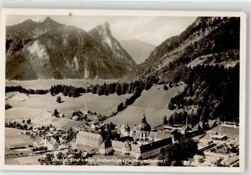 Ettal Fliegeraufnahme Kloster Ettal