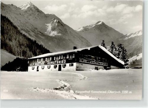 87541 W8973 Oberjoch - Winter Gasthaus Kematsried Pension M.Lamberty