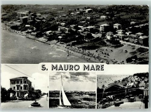 Rimini Fliegeraufnahme S. Mauro Mare Segelboot