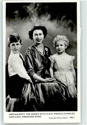 1957 Königin Elisabeth II. von England, Prince Charles, Princess Anne Sondermarke