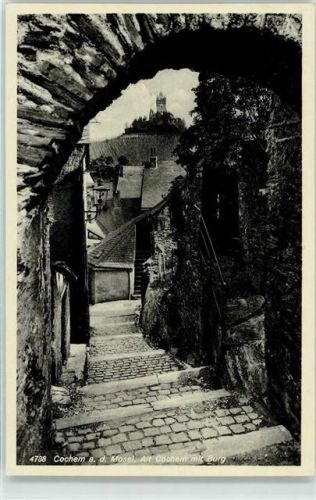 Cochem Alt Cochem mit Burg Gasse