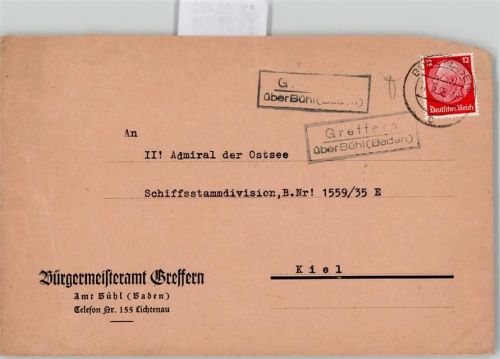 Greffern Landpoststempel