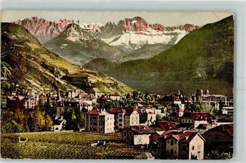 Bozen 1911 Gries gegen den Rosengarten