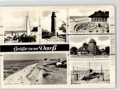 Ostseebad Prerow Hafen Leuchtturm Prerow HO Milchbar Wieck Mühle Born
