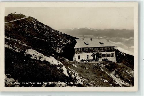 Villacher Alpe Berghütte Ludwig Walther Haus Hüttenstempel