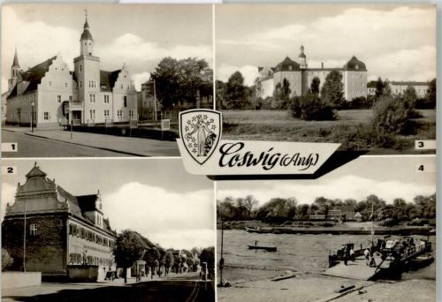 Coswig Rathaus Schloss Sparkasse Elbfähre