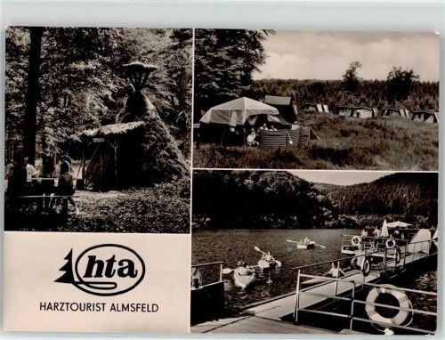 Almsfeld-Harztourist Köhlerhütten Todtenrode Campingplatz Almsfeld Bootsanlegestelle Wendefurt