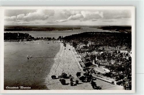 Wannsee Fliegeraufnahme Strand