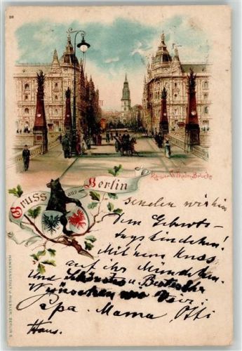 Berlin, unsortiert 1899 Kaiser Wilhelm Brücke