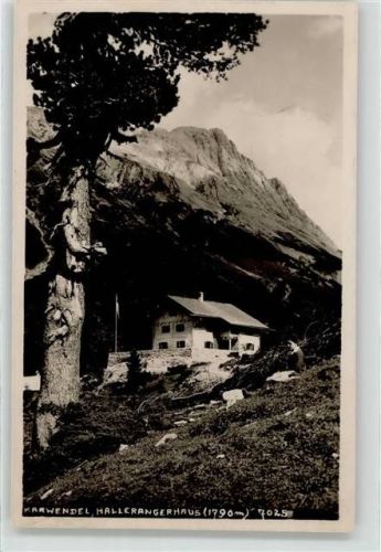 Hallerangerhaus 1927 Berghütte Karwendel Hüttenstempel