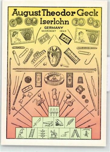 Iserlohn Fabrik August Theodor Geck Amazon Erzeugnisse seit 1840