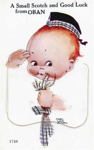 Oban Oban (Großbritannien) Leporello A small Scotch and Goodluck, signiert Mabel Lucie Attwell I-II