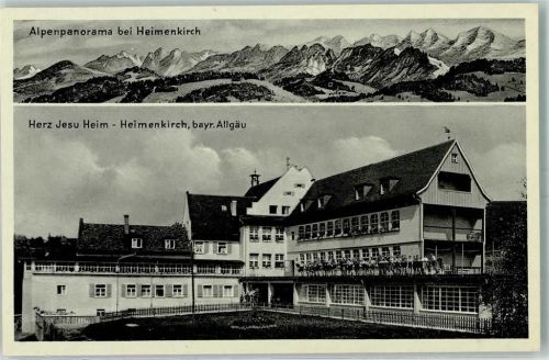 Heimenkirch Herz Jesu Heim Kinder und Studentenheim Alpenpanorama