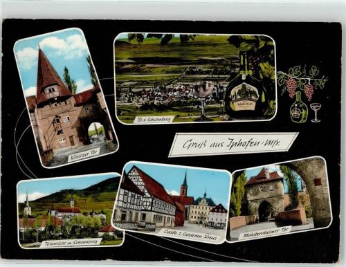 Iphofen Gasthaus Zum Goldenen Kreuz Mainbernheimer Tor Schwanberg Kirche Rödelseer Weinflasche Kalb