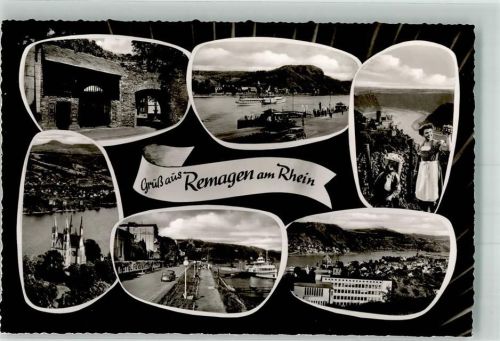 Remagen Kirche Apollinaris Tracht Wein Dampfschiff