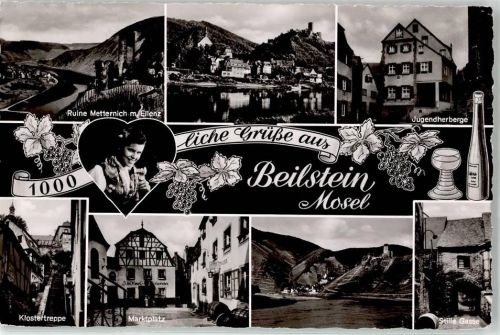 Beilstein Ruine Metternich Ellenz Jugendherberge Stille Gasse Marktplatz Klostertreppe Weinflasche