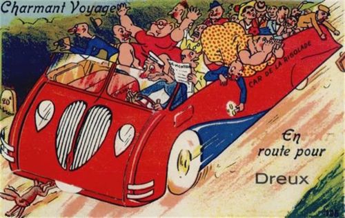 Dreux Dreux (Frankreich) Leporello I-II (Stauchung)