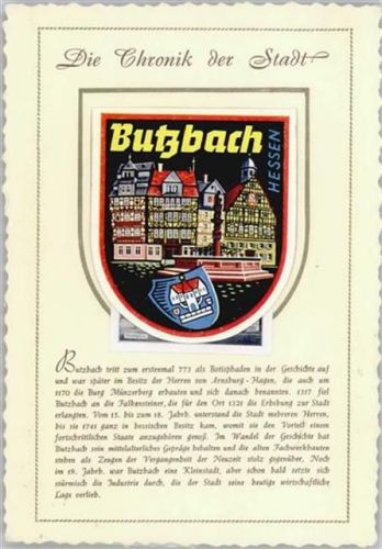 Butzbach Butzbach (6308) Leporello, Chronik der Stadt I-II