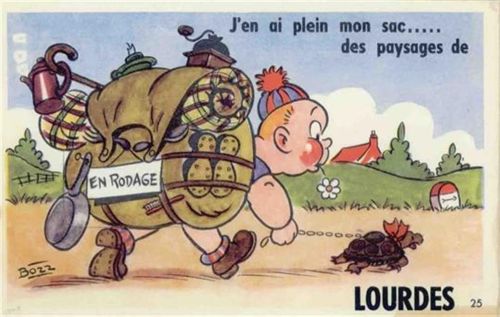 Lourdes Lourdes (Frankreich) Leporello I-II (fleckig VS/RS)