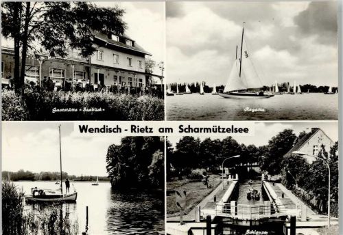 Wendisch Rietz Gasthaus Seeblick Regatta Schleuse