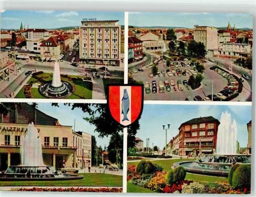 Kaiserslautern Fackelrondell mit Ote Haus BrunnenTheater