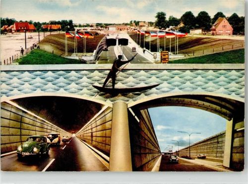 Rendsburg Strassentunnel unter dem Nord Ostsee Kanal